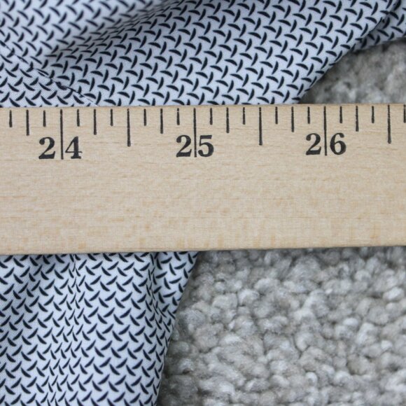 Proper Sport Shirt Mens XL Black/White Contemporary Fit 4 Way Stretch L/S Button - Picture 11 of 13